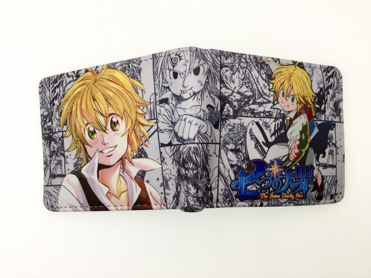 The Seven Deadly Sins two fold  Short wallet 11X9.5CM 60G 