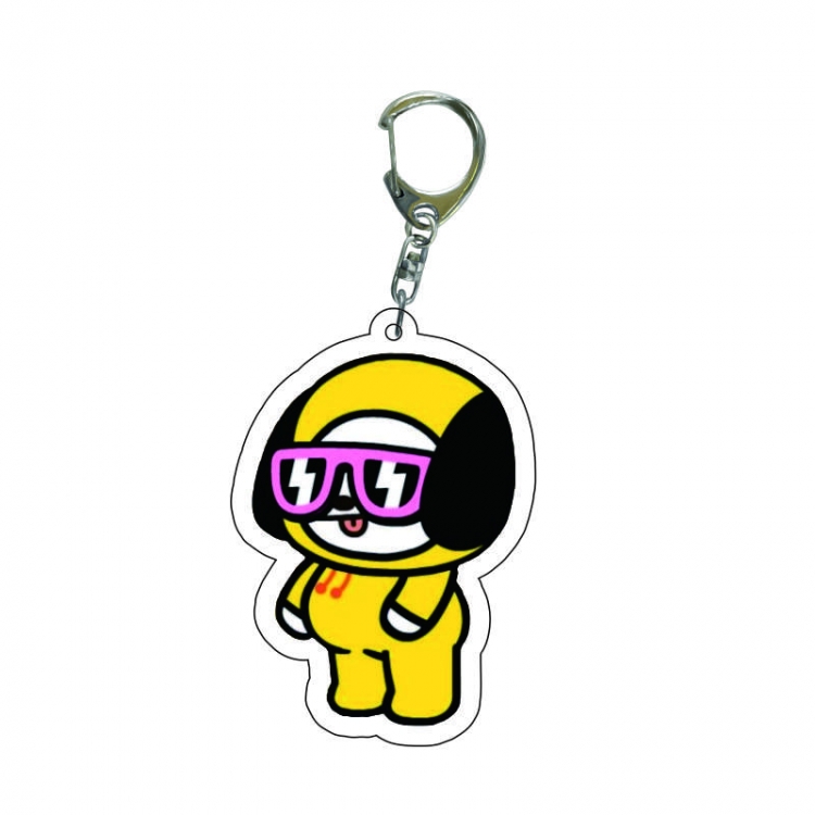 BTS Celebrities  acrylic Key Chain  price for 5 pcs   7833