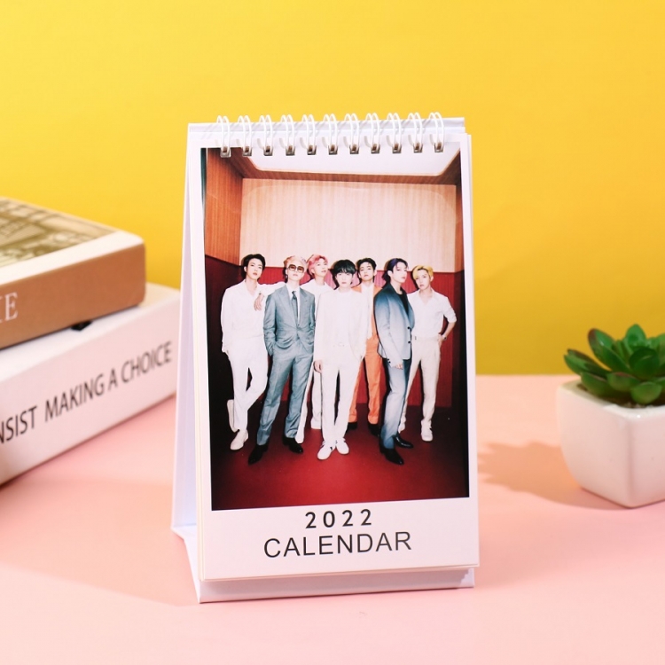 BTS 2022 desk calendar calendar 11x18.5cm 120g price for 5 pcs style D