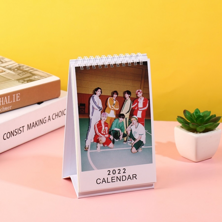 BTS 2022 desk calendar calendar 11x18.5cm 120g price for 5 pcs style F