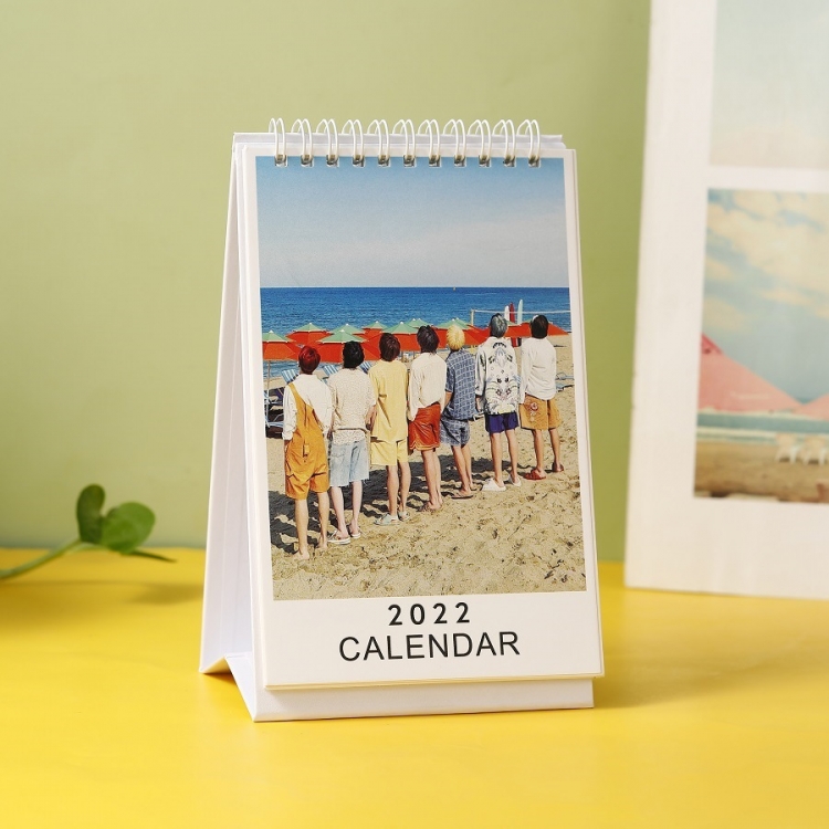 BTS 2022 desk calendar calendar 11x18.5cm 120g price for 5 pcs style G