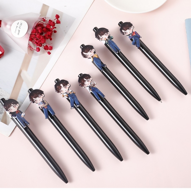 TNT   cartoon Q version character ballpoint pens A set of 7  Price for 5 Set