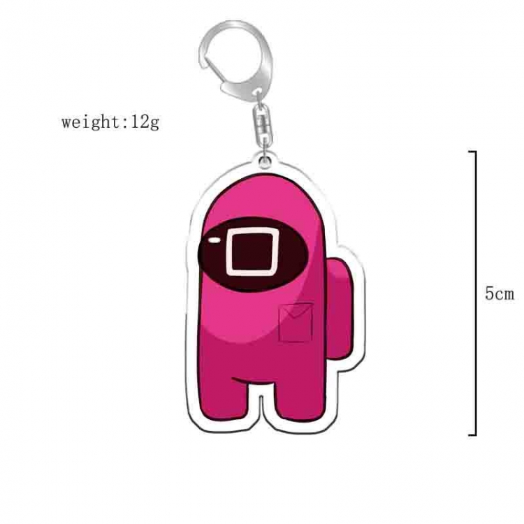 Squid Game Anime acrylic Key Chain  price for 5 pcs  9424
