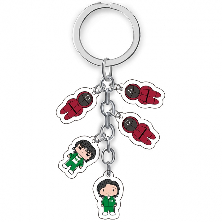 Squid Game Anime acrylic Key Chain  price for 5 pcs A311