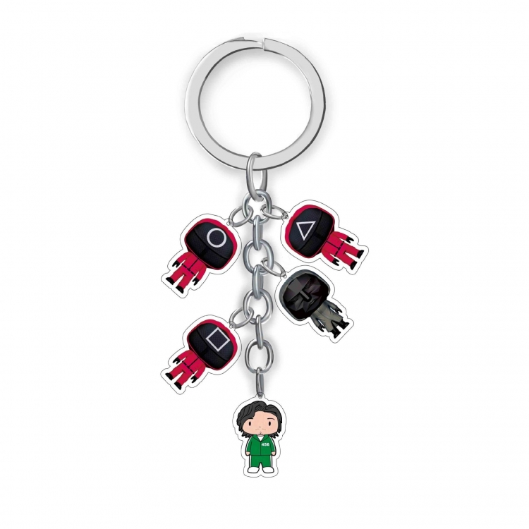 Squid Game Anime acrylic Key Chain  price for 5 pcs A307