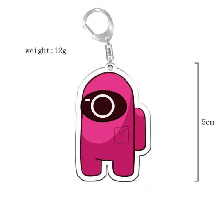 Squid Game Anime acrylic Key Chain  price for 5 pcs 9425