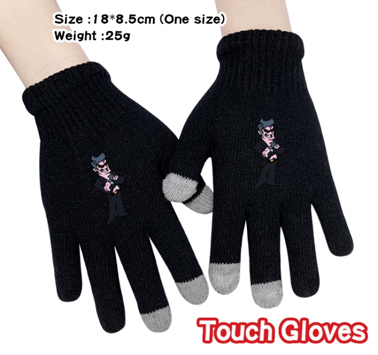 Friday Night Funkin  Anime knitted full finger gloves 18X8.5CM