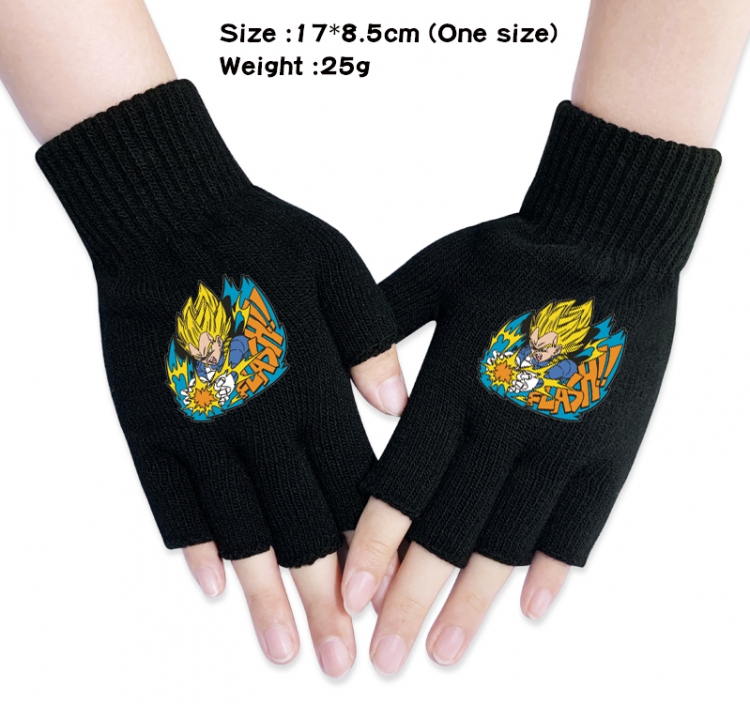 DRAGON BALL Anime knitted half finger gloves 17x8.5cm