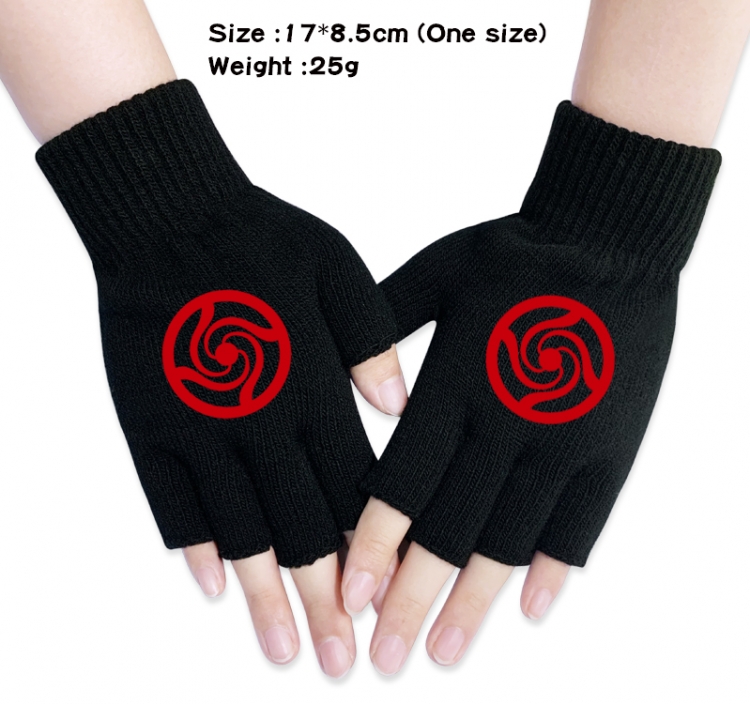 Jujutsu Kaisen   Anime knitted half finger gloves 17x8.5cm