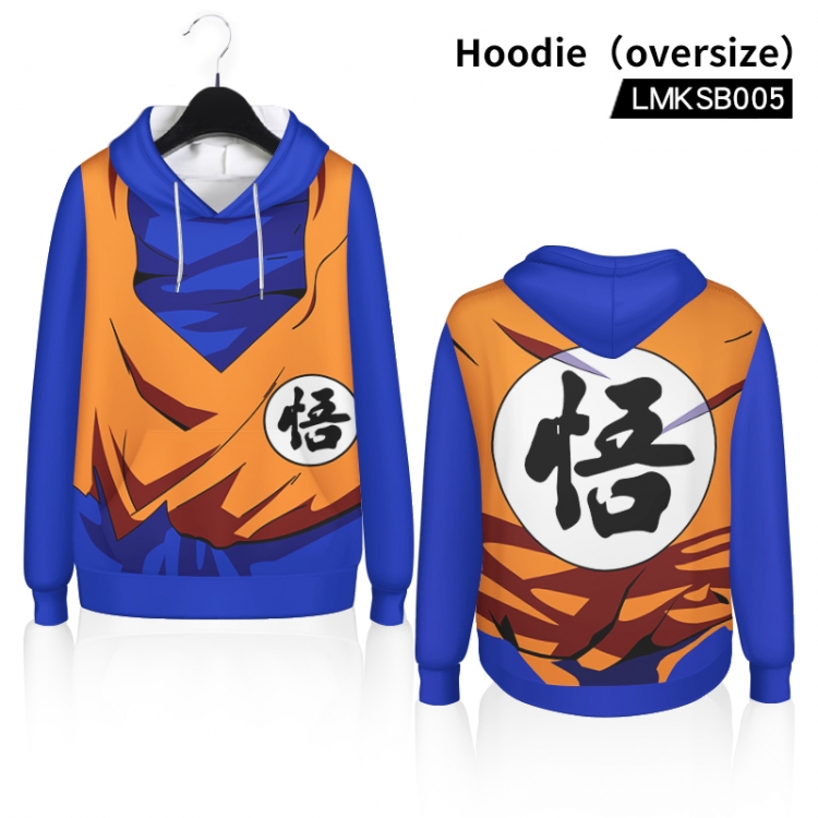 DRAGON BALL Anime Hooded Sweatshirt oversize LMKSB005
