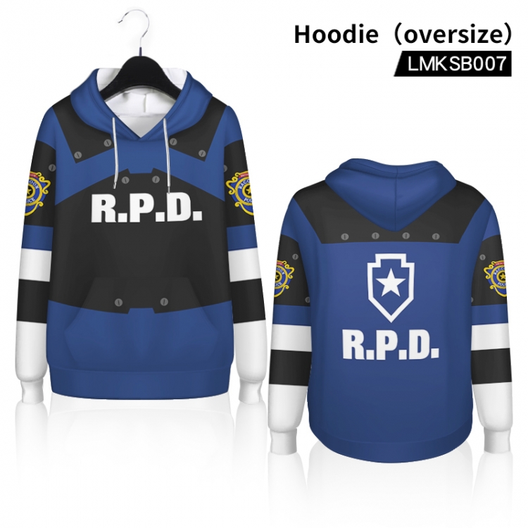 Resident Evil  Anime Hooded Sweatshirt oversize LMKSB007
