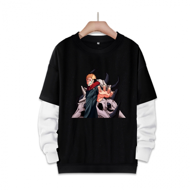 Jujutsu Kaisen  Anime fake two-piece thick round neck sweater from S to 3XL