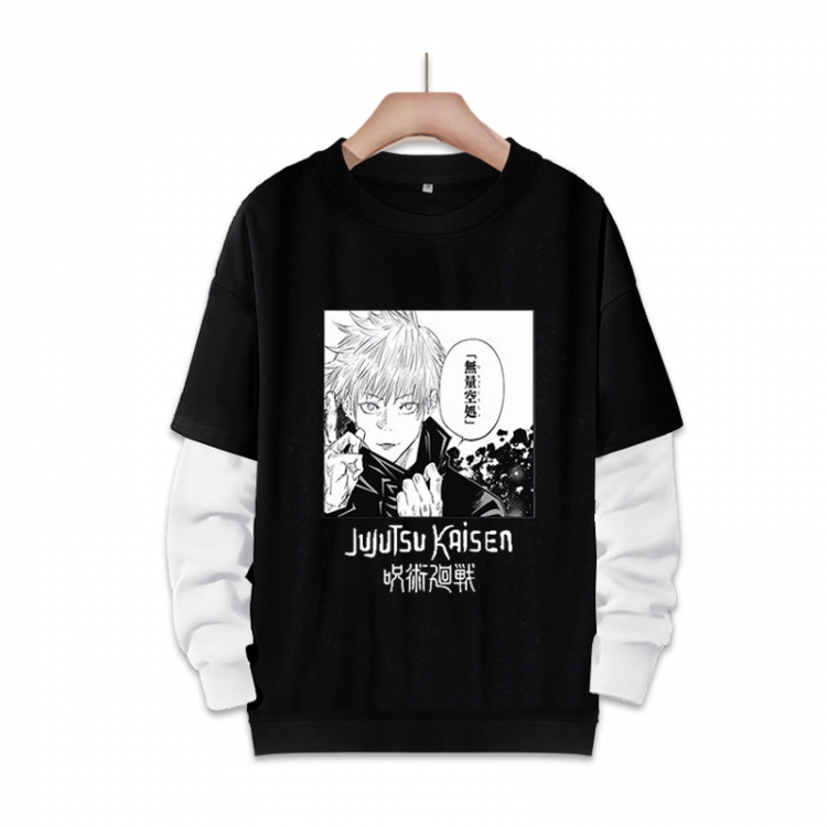 Jujutsu Kaisen  Anime fake two-piece thick round neck sweater from S to 3XL