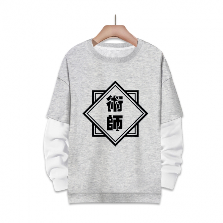 Jujutsu Kaisen  Anime fake two-piece thick round neck sweater from S to 3XL