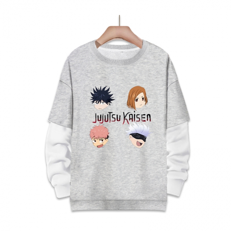 Jujutsu Kaisen  Anime fake two-piece thick round neck sweater from S to 3XL