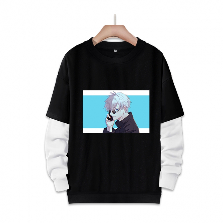 Jujutsu Kaisen  Anime fake two-piece thick round neck sweater from S to 3XL