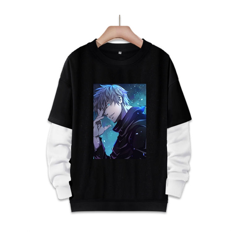 Jujutsu Kaisen  Anime fake two-piece thick round neck sweater from S to 3XL