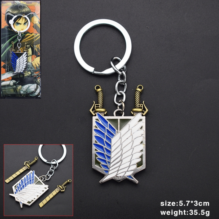 Shingeki no Kyojin Anime cartoon keychain school bag pendant price for 5 pcs