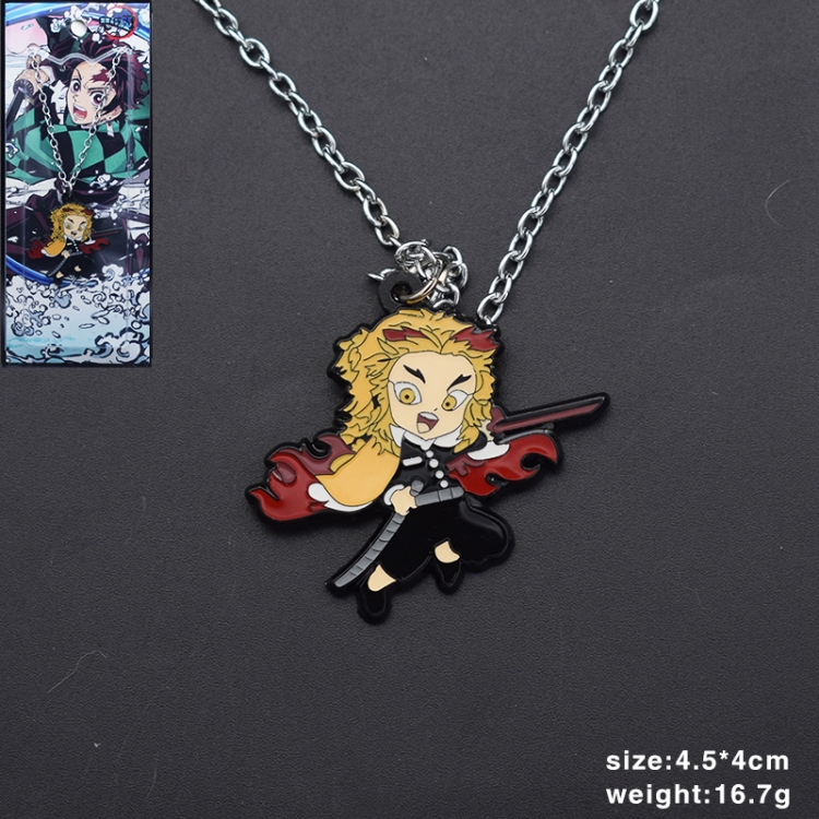 Demon Slayer Kimets Anime cartoon metal necklace pendant