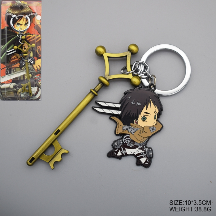 Shingeki no Kyojin Anime Cartoon Keychain School Bag Pendant