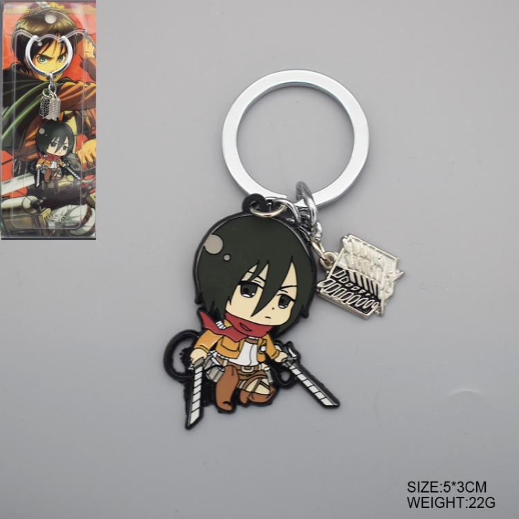 Shingeki no Kyojin Anime Cartoon Keychain School Bag Pendant