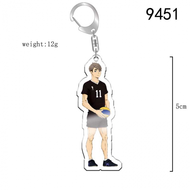 Haikyuu!! Anime acrylic Key Chain  price for 5 pcs 9451