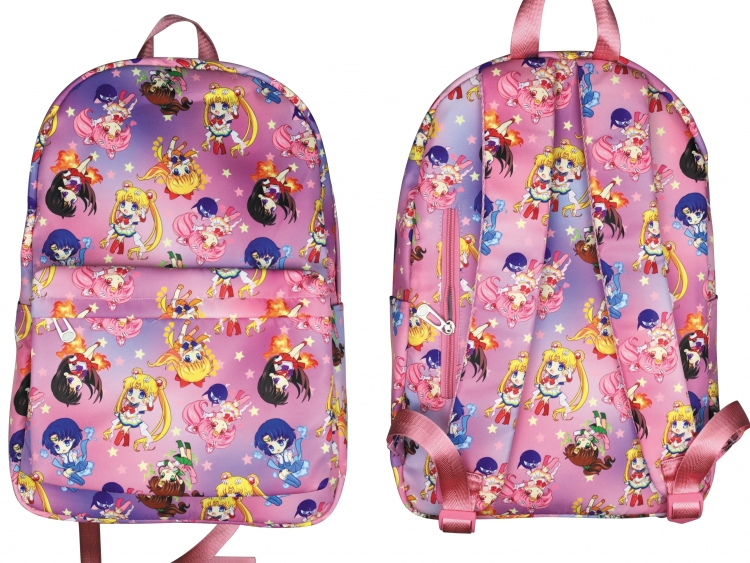 sailormoon Animation surrounding printed student backpack
