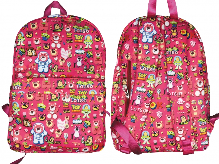 Disney Animation surrounding printed student backpack