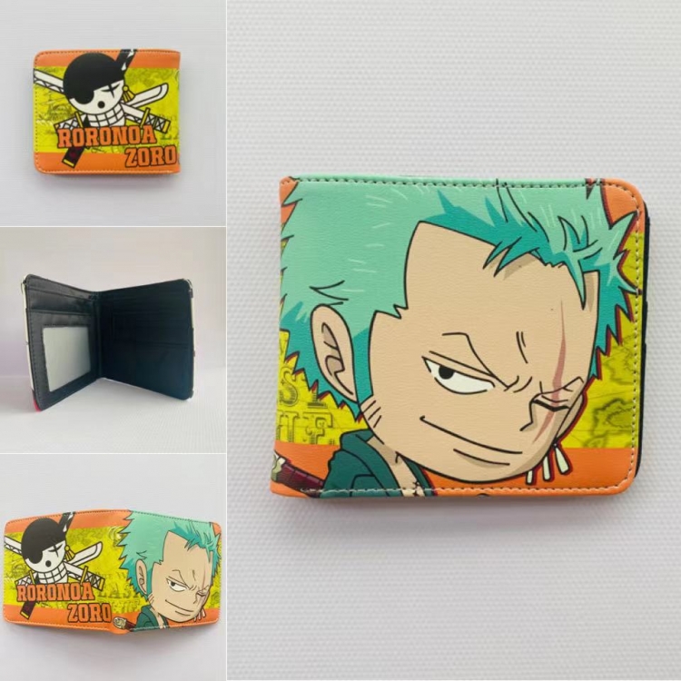 One Piece Full color  Two fold short card case wallet 11X9.5CM 60G