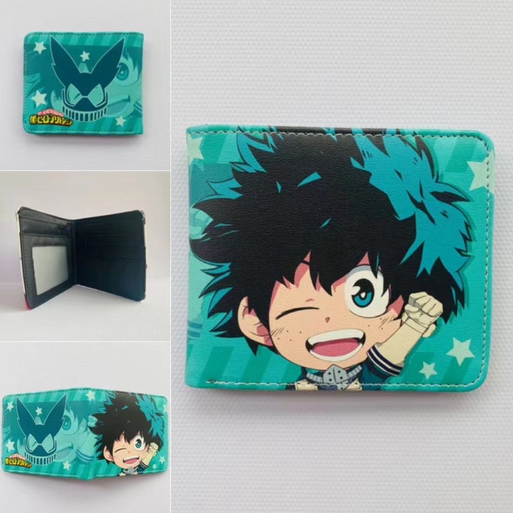 My Hero Academia Full color  Two fold short card case wallet 11X9.5CM 60G