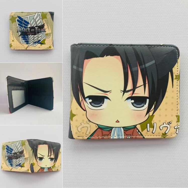 Shingeki no Kyojin Full color  Two fold short card case wallet 11X9.5CM 60G