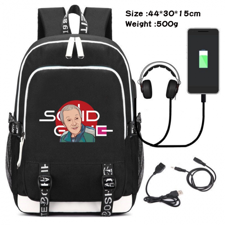 Squid game Data Backpack Waterproof Backpack School Bag 44X30X15CM