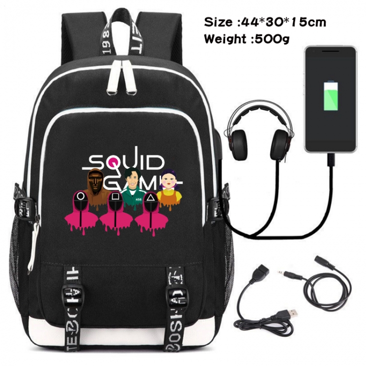 Squid game Data Backpack Waterproof Backpack School Bag 44X30X15CM