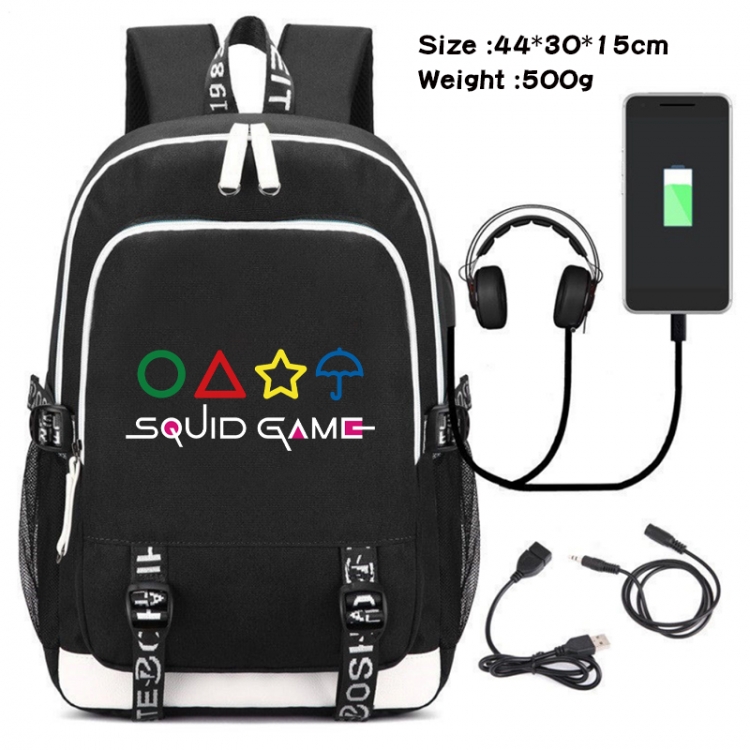 Squid game Data Backpack Waterproof Backpack School Bag 44X30X15CM