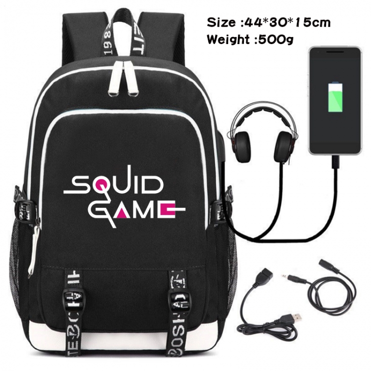 Squid game Data Backpack Waterproof Backpack School Bag 44X30X15CM