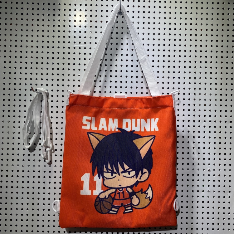 Slam Dunk Double-sided color picture canvas shoulder bag storage bag 33X32cm