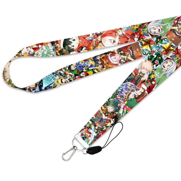 My Hero Academia Silver buckle long mobile phone lanyard 45cm price for 10 pcs