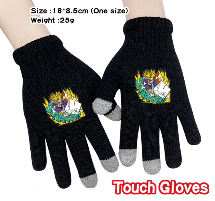 DRAGON BALL Anime knitted full finger gloves 18X8.5CM
