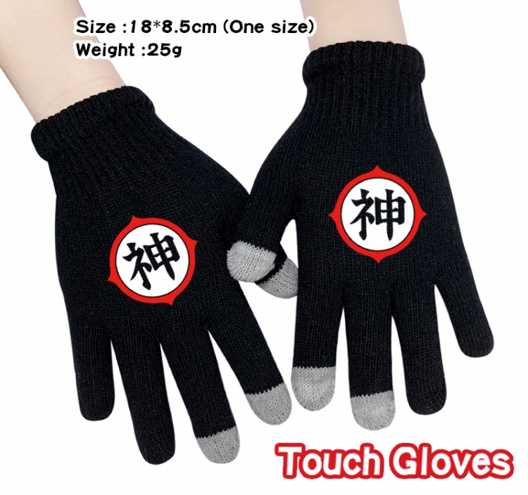 DRAGON BALL Anime knitted full finger gloves 18X8.5CM