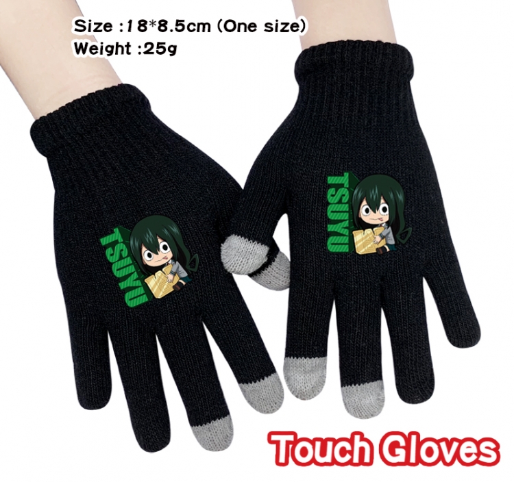 My Hero Academia  Anime knitted full finger gloves 18X8.5CM