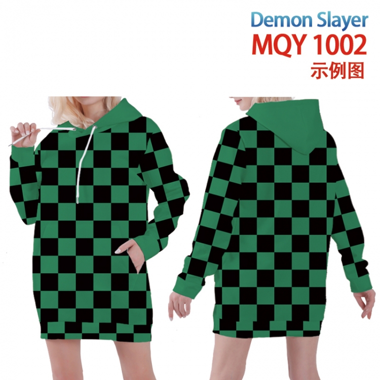 Demon Slayer Kimets Full color printed hooded long sweater from XS to 4xl MQY-1002