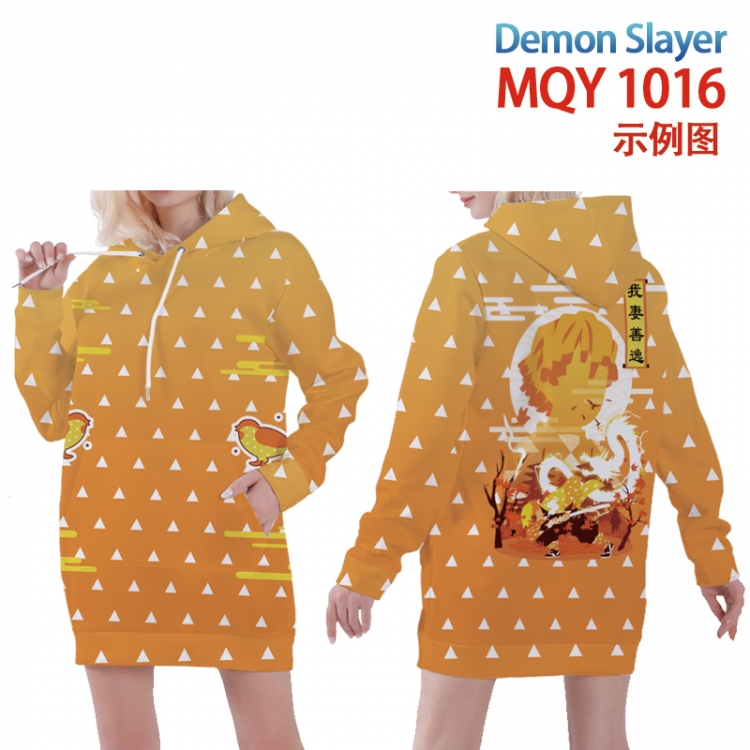 Demon Slayer Kimets Full color printed hooded long sweater from XS to 4xl  MQY-1016