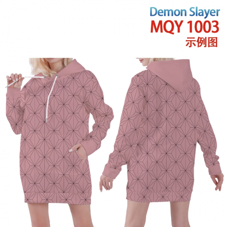 Demon Slayer Kimets Full color printed hooded long sweater from XS to 4xl  MQY-1003