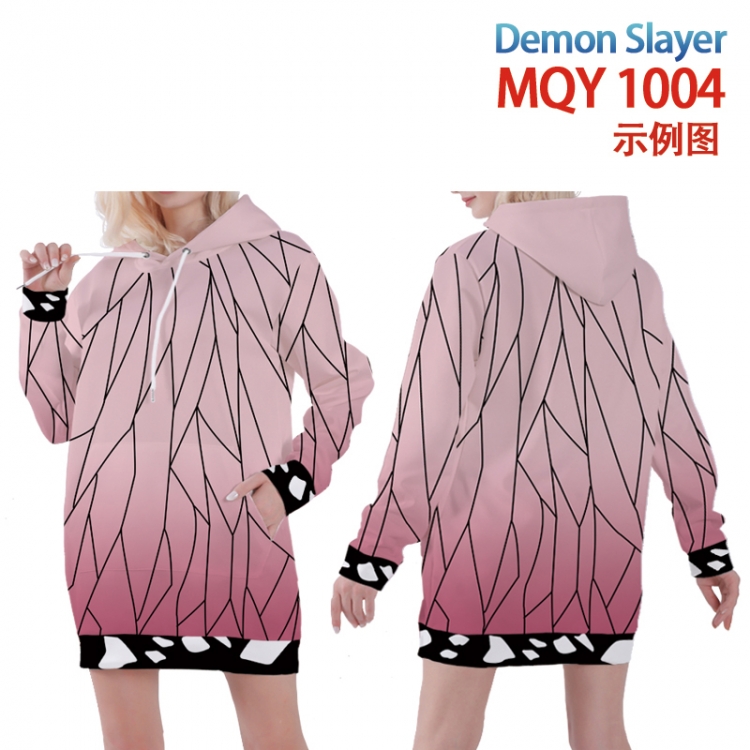 Demon Slayer Kimets Full color printed hooded long sweater from XS to 4xl  MQY-1004