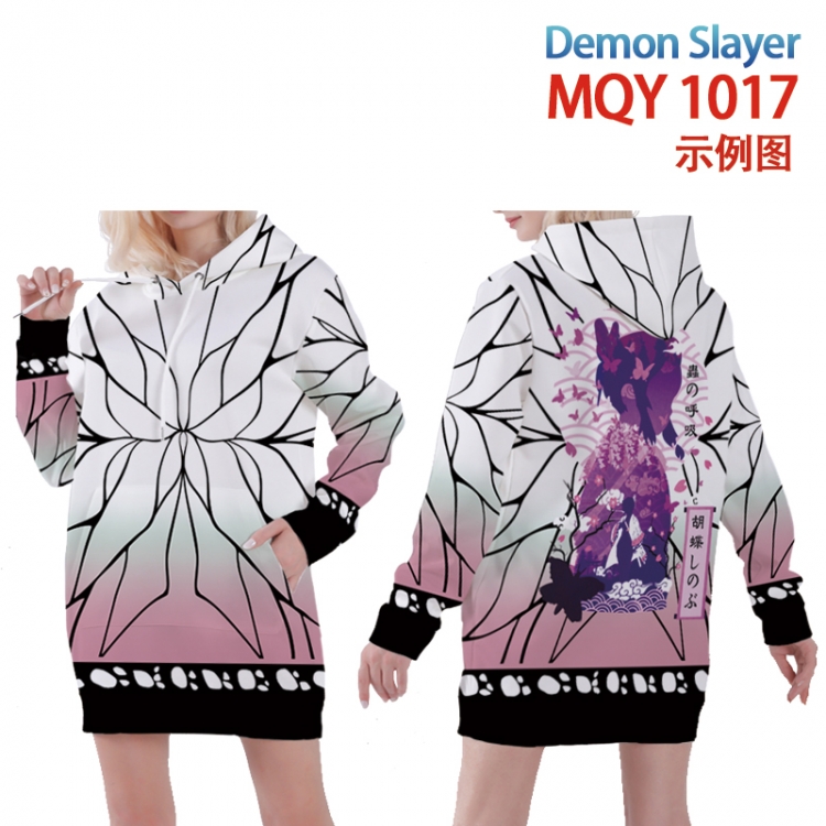 Demon Slayer Kimets Full color printed hooded long sweater from XS to 4xl  MQY-1017