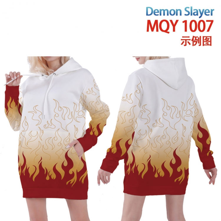 Demon Slayer Kimets Full color printed hooded long sweater from XS to 4xl MQY-1007