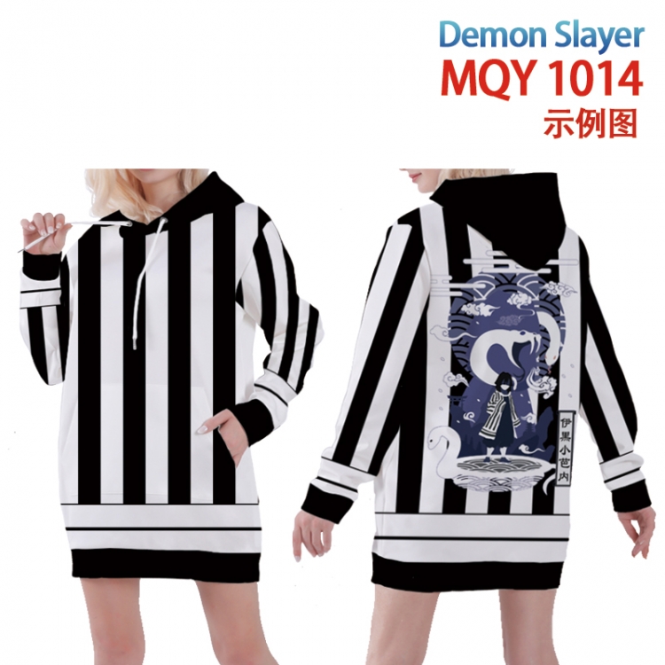 Demon Slayer Kimets Full color printed hooded long sweater from XS to 4xl  MQY-1014