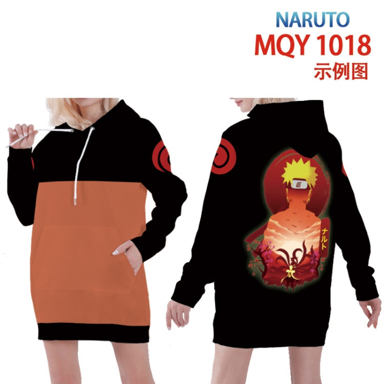 Naruto Full color printed hooded long sweater from XS to 4XL  MQY-1018