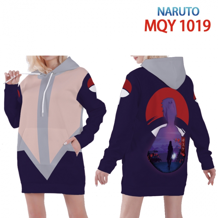 Naruto Full color printed hooded long sweater from XS to 4XL MQY-1019
