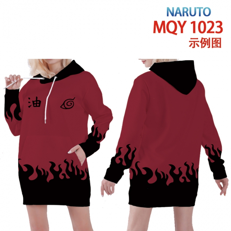 Naruto Full color printed hooded long sweater from XS to 4XL  MQY-1023